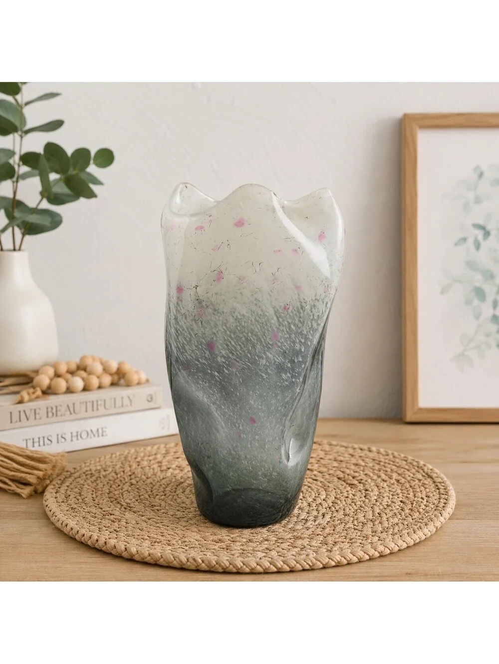 Curtiss Brock CB Glass Studio Art Glass Hand Blown VaseVase Appraised